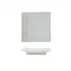7inch  square plate-plain white