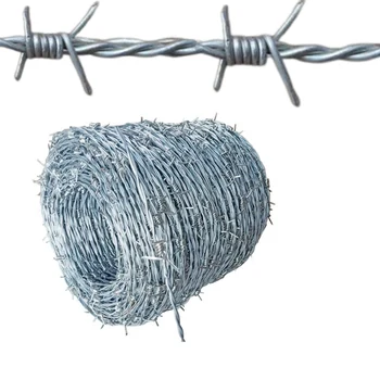 Manufacturers 12.5X14 Galvanized Wire Fence Razor Barbed Barb Wire Fence Roll Prices