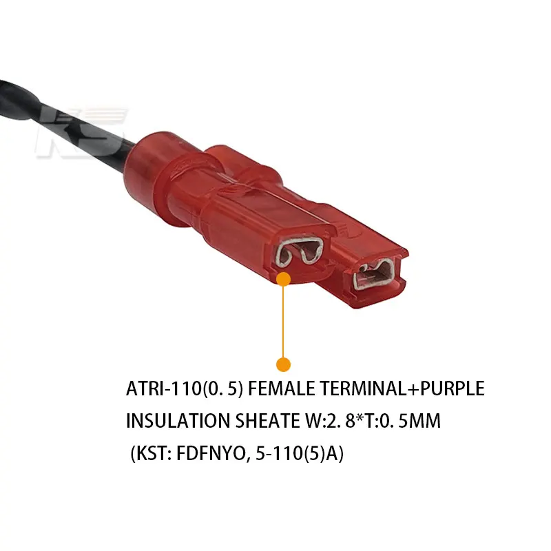 TE faston flag terminal spade connector wire harness custom cable assembly manufacture - ANKUX.COM