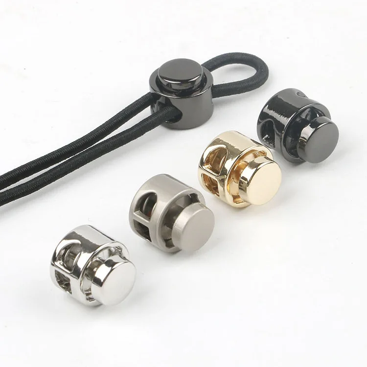 Garment Accessories Toggle Cord Custom Logo Adjuster Stopper Tali Zinc Alloy Cord Locks Elastic Stopper Cord Stopper Metal