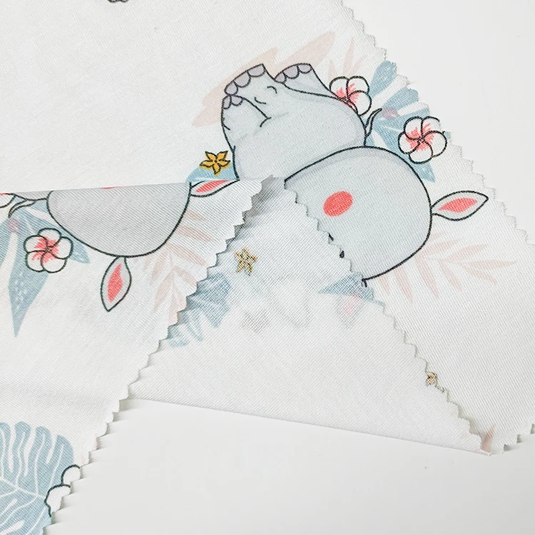 Eco-friendly Bamboo Material Single Jersey Fabric , Soft Hand Feel Printed Cotton Jersey Fabric for Sale/ manufacture