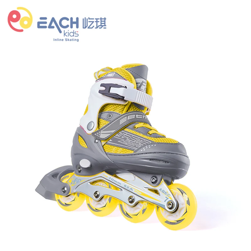 EACHkids Inline Roller Skates Shoes Buy Glitter 4 Wheels Flashing Skates Wholesale LED Patines for Kids