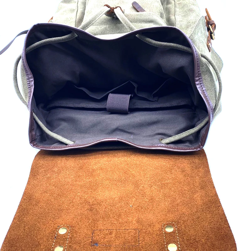 berchirly canvas backpack laptop messenger bag Berchirly Vintage Leather Laptop Backpacks