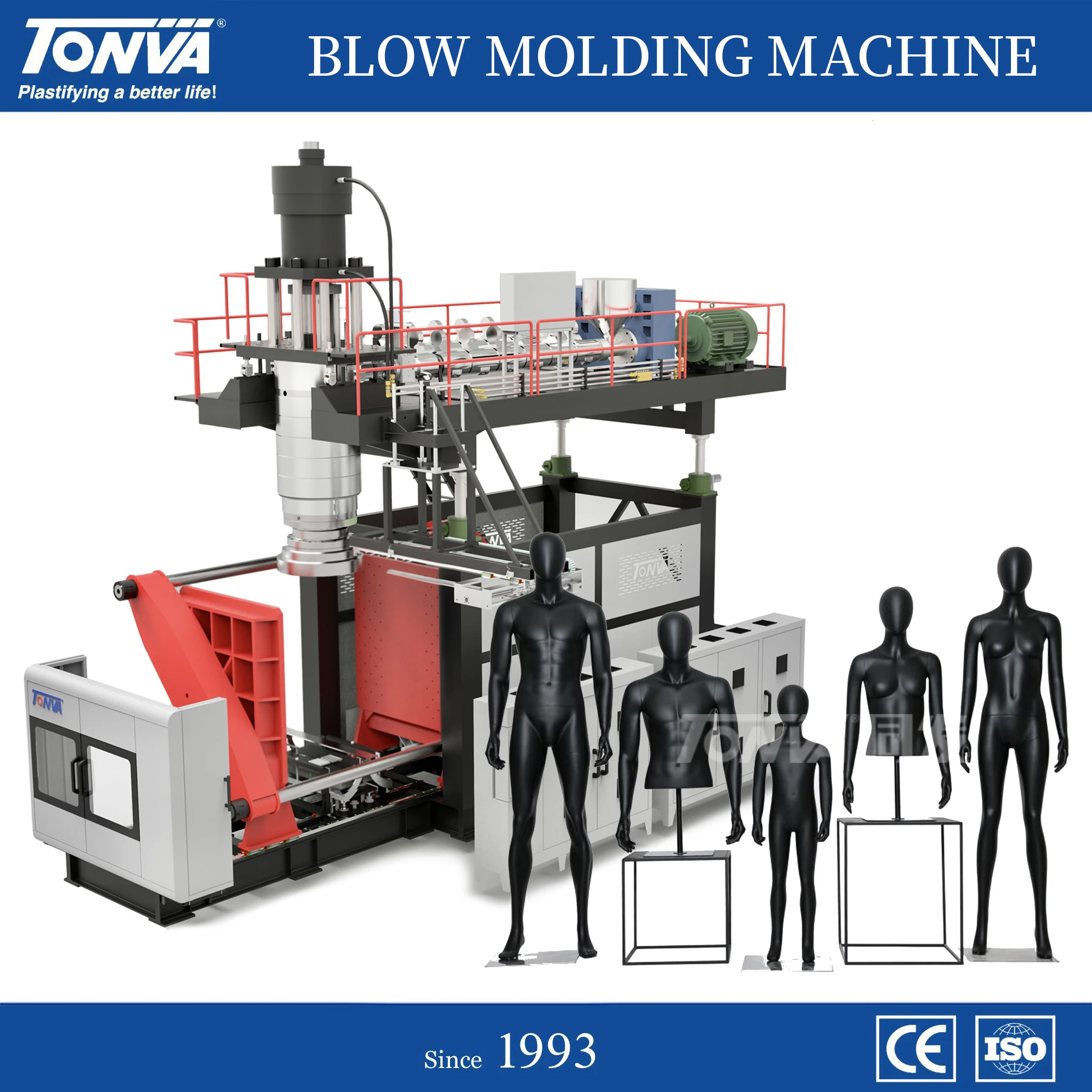 Plastic PP HDPE Children Half Full Model Body Mannequin Blow Molding Making Machine