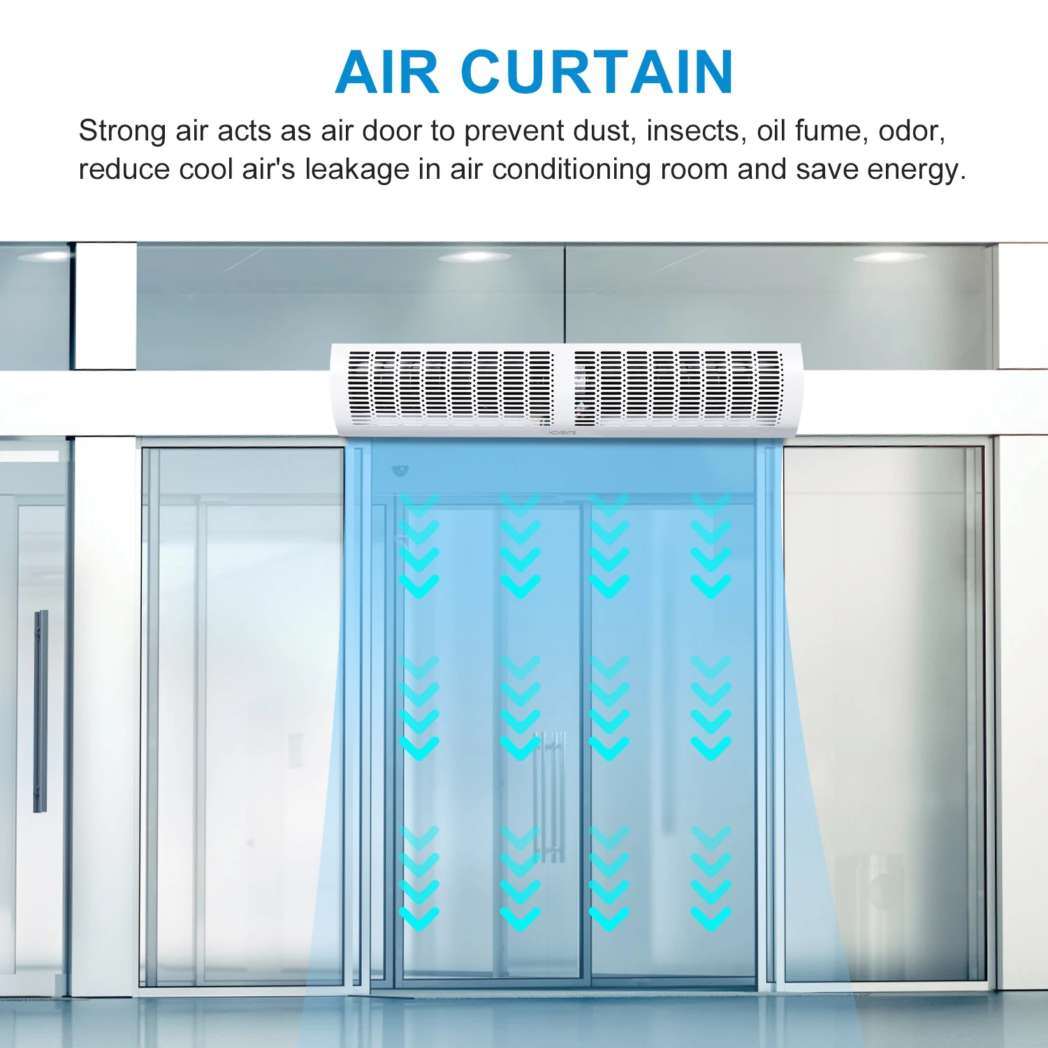 Промышленная воздушная занавеска С ПЕРЕКРЕСТНЫМ потоком, 110 В, 60 Гц, воздушная занавеска для холодной комнаты