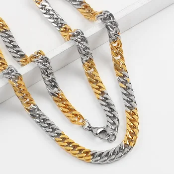 OUMI New Style Two Tone Gold Chain New Gold Chain Design New Necklace Price Jewelry For Men