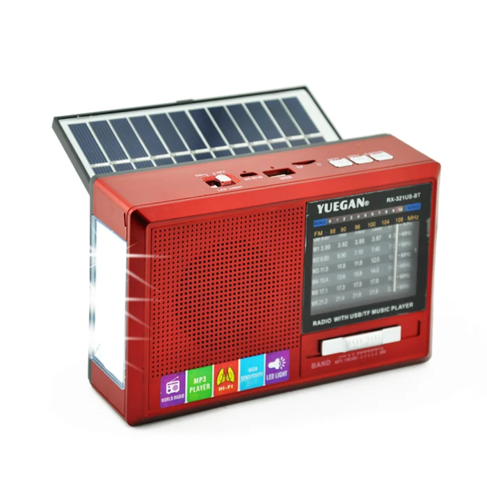 Fepe FP-1771ULS-BT Solar Radio, Music Player With 2 Internal