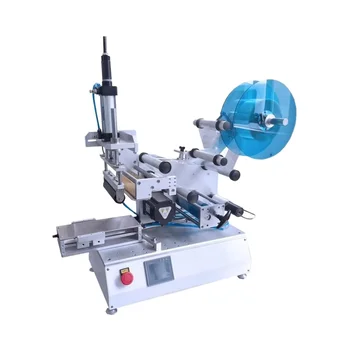 Industrial Semi-Automatic Labeling Machine for Square Jam Carton Boxes Snuff Box Labeling Machinery