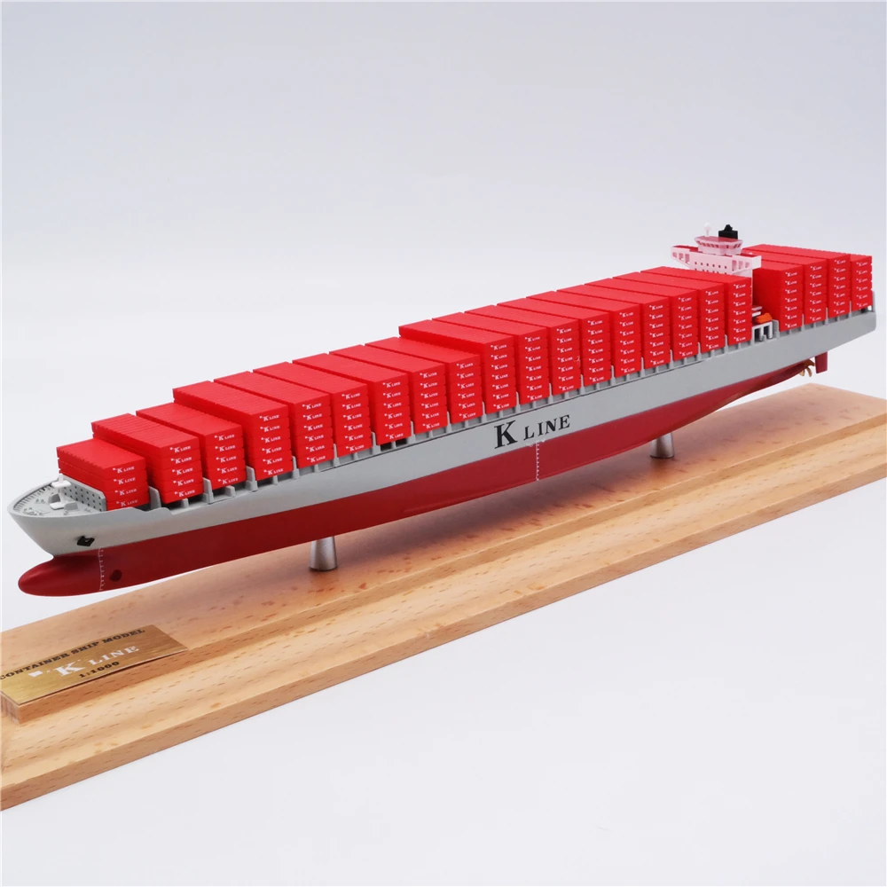 【A】35cm K LINE container ship model K LINE Americe Inc O.A.S ship model