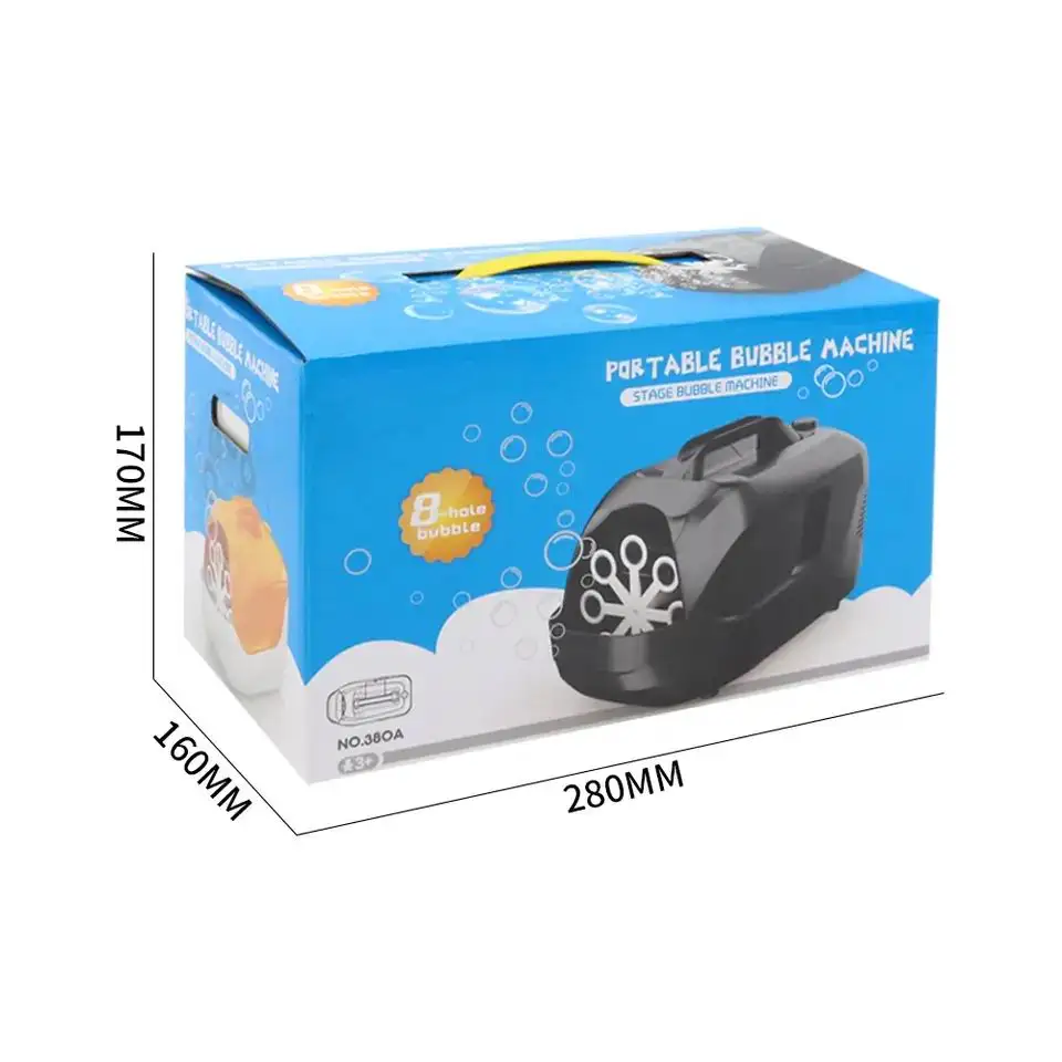 Наружная прочная Автоматическая пузырьковая воздуходувка 10000 + пузырьки в минуту игрушка для детей