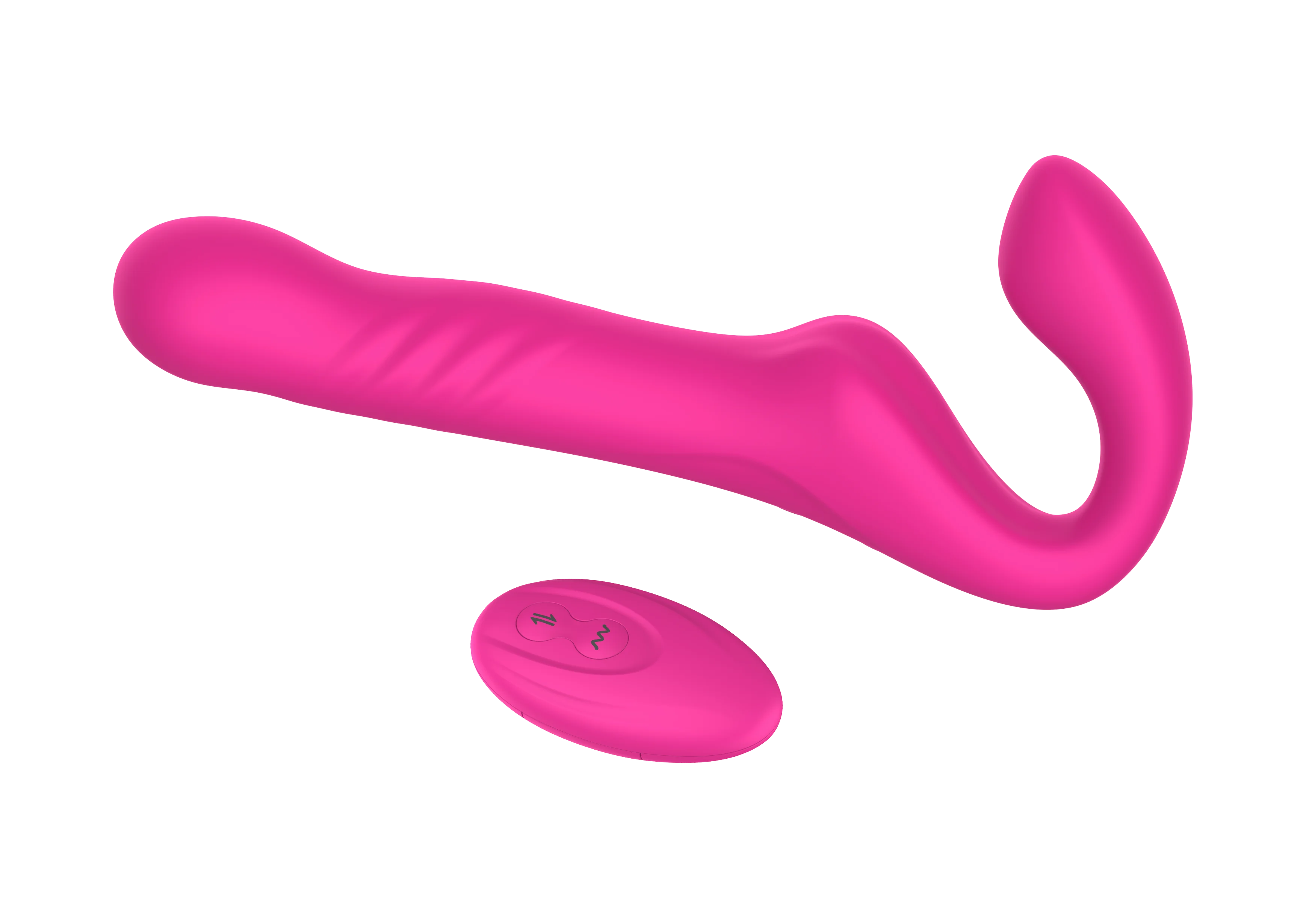 Wireless Strap-On Vibrator with Thrusting Vibration for Lesbian Female Couples 3 Motors Sex Toy