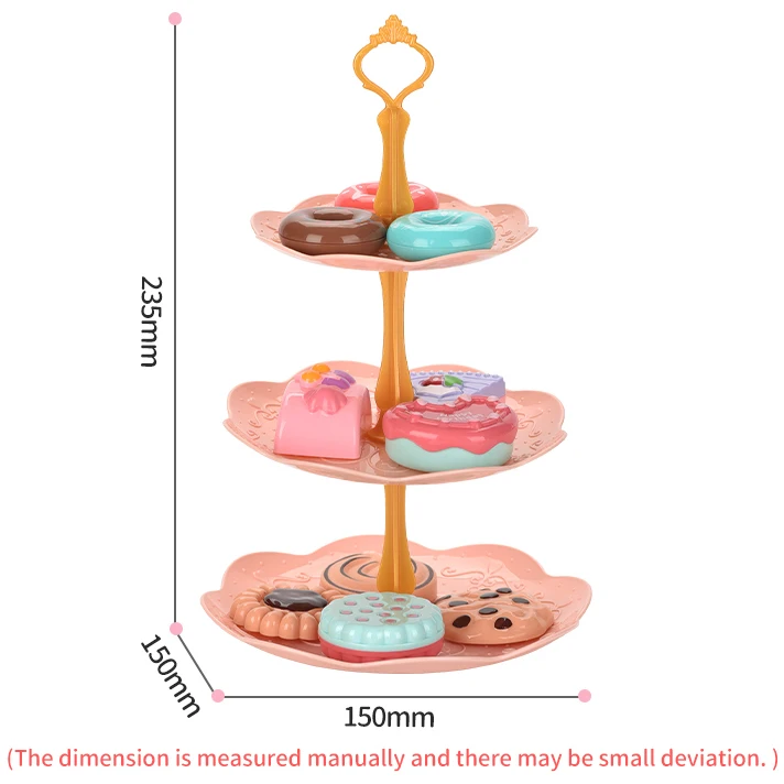 Горячая Распродажа детский чайный десерт игрушка розовый Железный набор подарочные наборы детские игрушки