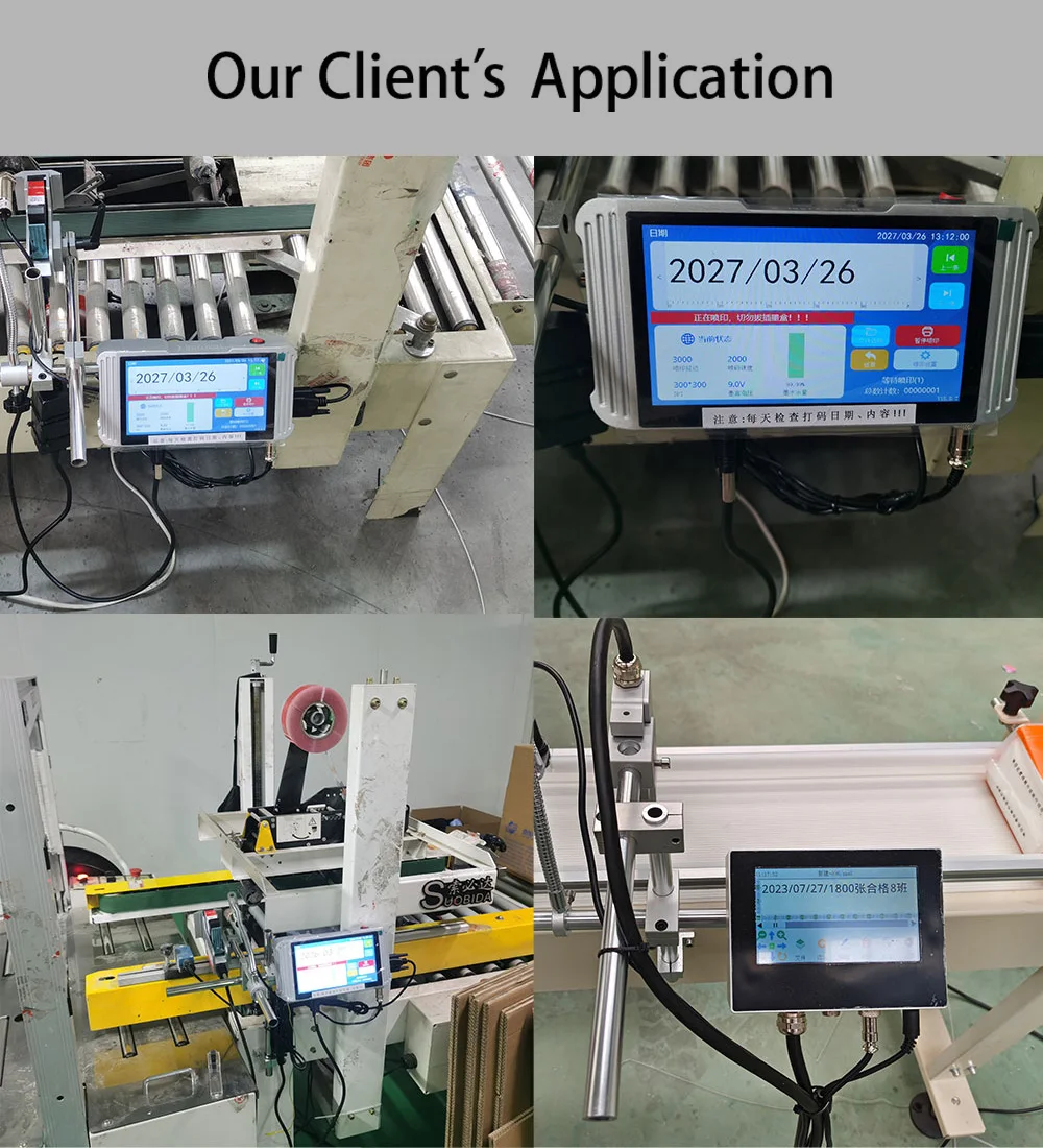 Logo Date Expiry Date Coder Barcode Time Stamp Printer Industrial Inkjet Printing Coding Machine for Plastic PET Bottle Label