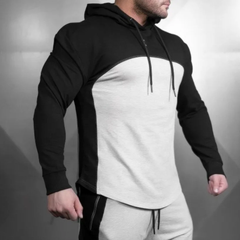 color block mens hoodie