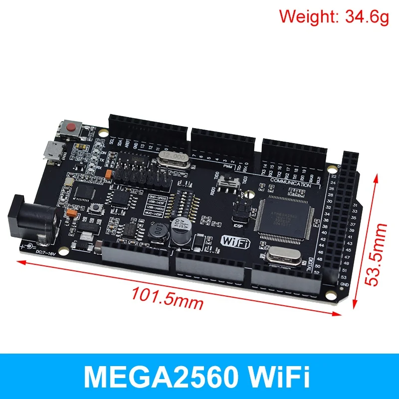 Tzt Mega2560 + Wifi R3 Atmega2560+esp8266 32mb Memory Usb-ttl Ch340g ...