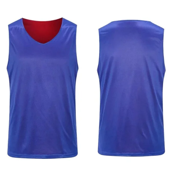 LVL10 Sports Pinnies for Adults and Kids/Reversible Numbered Practice Vest for 
