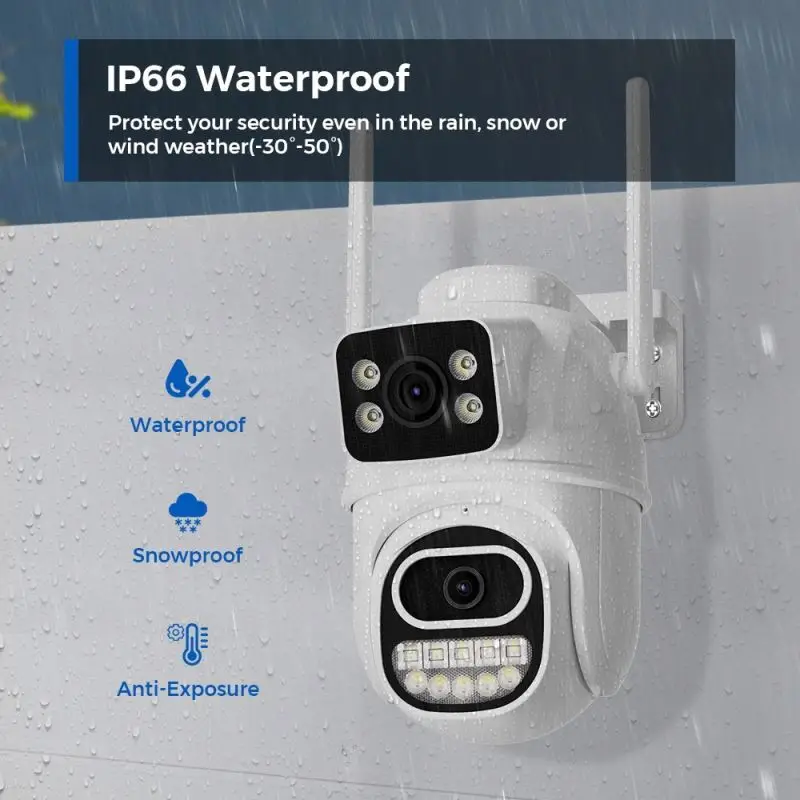 Surveillance Camera Complete Kit of 8 Support 2 Cctv System for Home Integrated Wireless Security Set Video 4 Cameras With Dvr