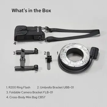 Godox R200 200W LED Ring Light Speedlite Flash Light Head for Camera Godox AD200 AD200Pro Flash product image