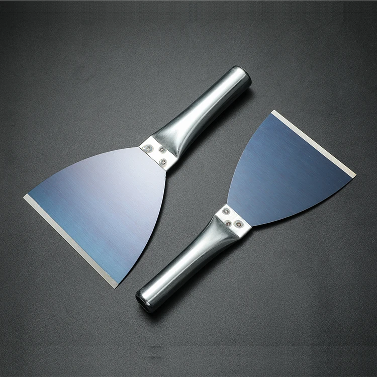 Iron Handle Stainless Steel Putty Knife 65# Blue Manganese Steel Scraper