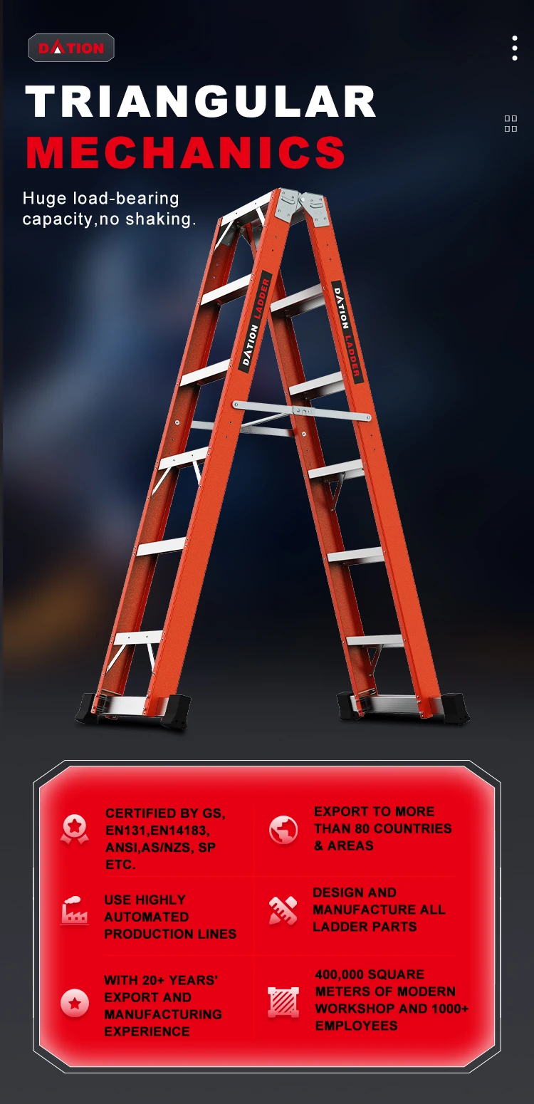 Ansi Nonconductive A Step Ladder For Electrical Work Sturdy Industrial