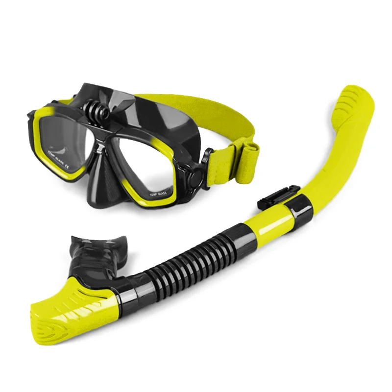 Aloma nova cor gradiente de cores elásticas cinto silicone freediving equipamento de mergulho máscara de mergulho snorkel conjunto com suporte