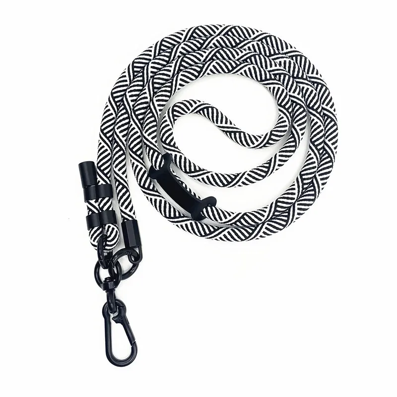 High Quality Polyester Round Rope with Adjustable 7mm Phone Neck Strap Lanyard with Logo Customization