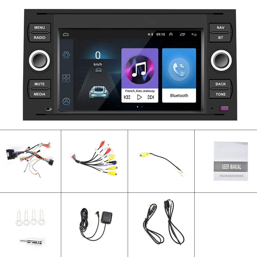 2 Din 7 Inch Android 8.1 Autoradio Car Radio Video Gps Wifi Bt Receiver Ford/connect/fiesta/transit/focus (no Canbus) Buy 2 Din 7 Inch Android 8.1 Autoradio Car Radio Video Gps