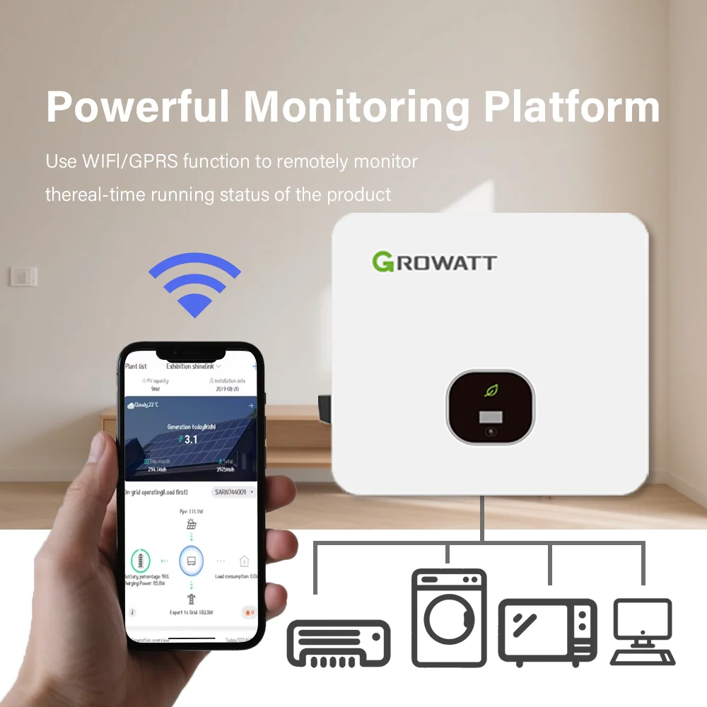 product growatt mod 1015ktl3 x2 10kw 12kw 15kw on grid solar inverter with triple phase output string inverter for solar battery-2