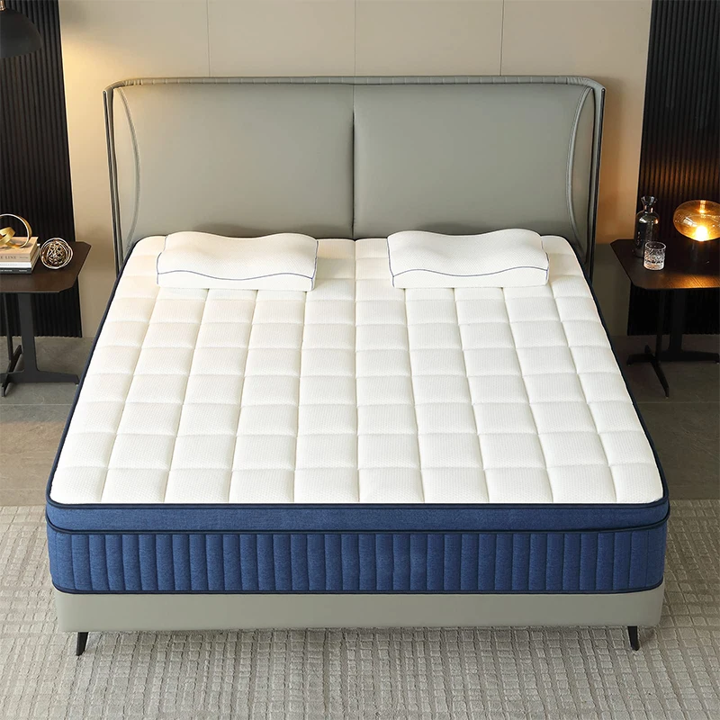 Euro Top Bedroom Mattress Shock Absorption 5*6 High Resilience