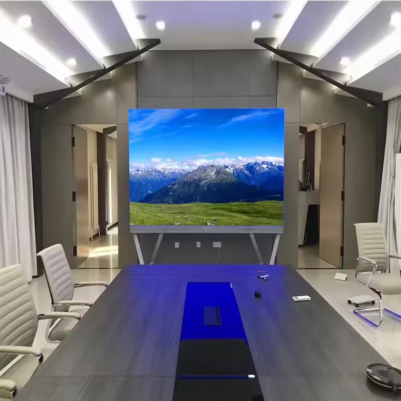 Super Bright P1.25 Digital Signage Display Panel Fine Small Pixel Pitch COB LED Video Wall for Car Advertising Screen Stand factory