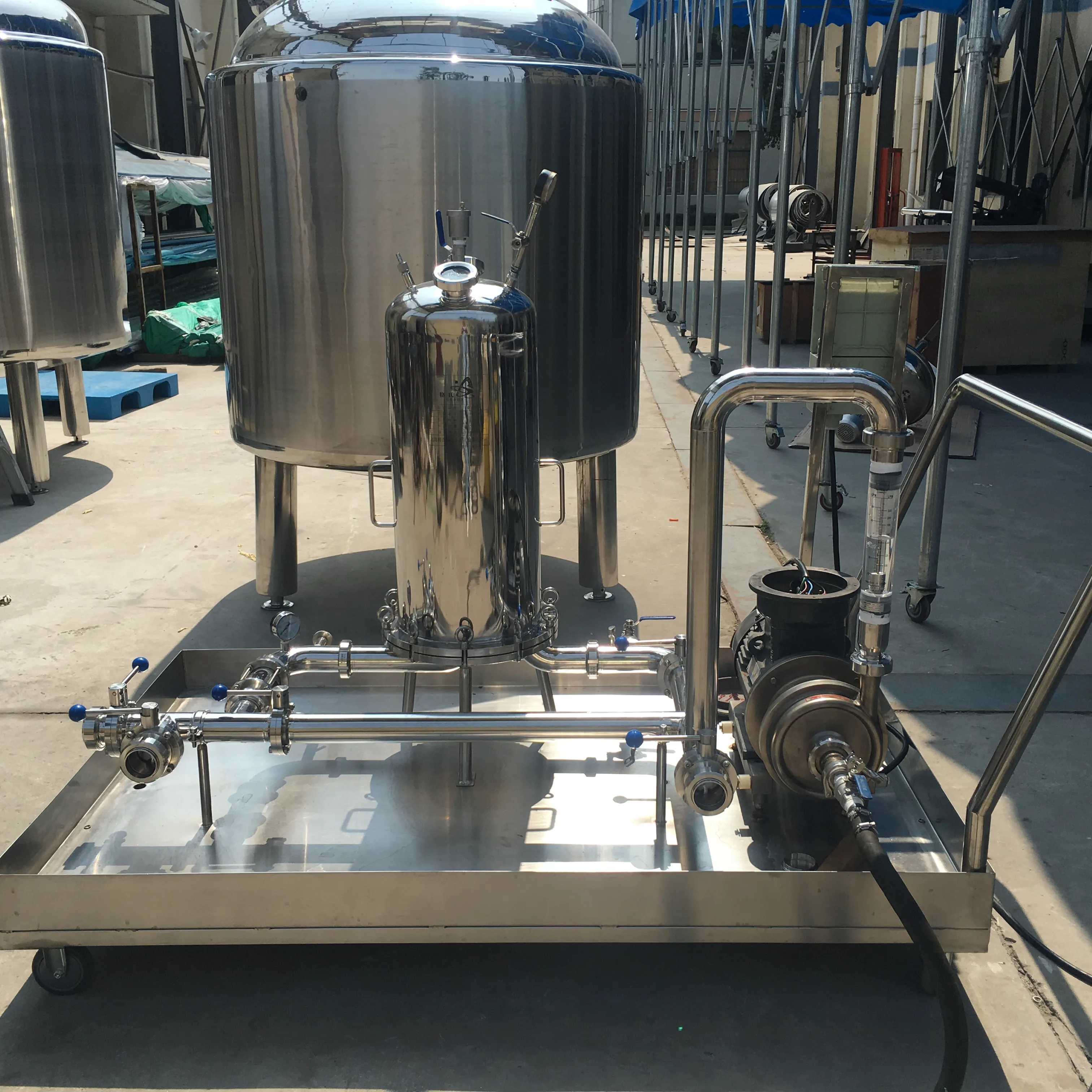 
Спиртовой фильтр из нержавеющей стали с передвижным фильтром на колесиках 