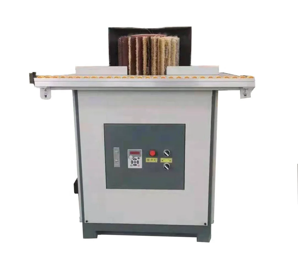 Manual Woodworking Polishing Sanding Machine One Head Single Roller Brush Sander Wood Chair Leg Drum Brush Grinding Polisher