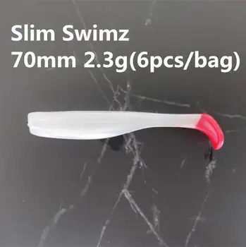 Cheery New Arrival TPR 70mm 2.3g Soft Fishing Paddle Tail Lure Slim Swim Bait T Tail Trout Lure – Soft Lure – view 4
