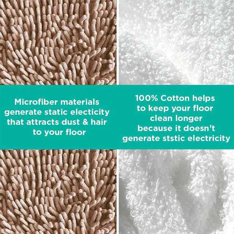 ESD High Quality Best Selling Cotton Pad Terry Cloth Mop Refill Floor Cover With
