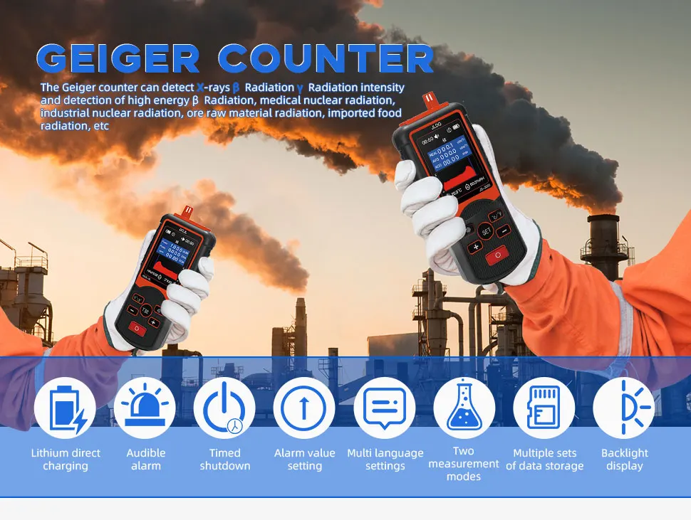 2023 JLDG JD-3001 Hot Sale Nuclear Radiation Detector Geiger Counter Beta Gamma Detector