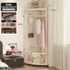 Bianco crema-22 tubi verticali con ruote
