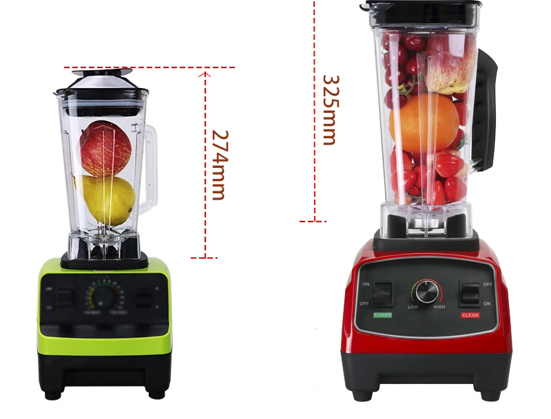 Fresh fruit smoothie made with electric blender generated by AI