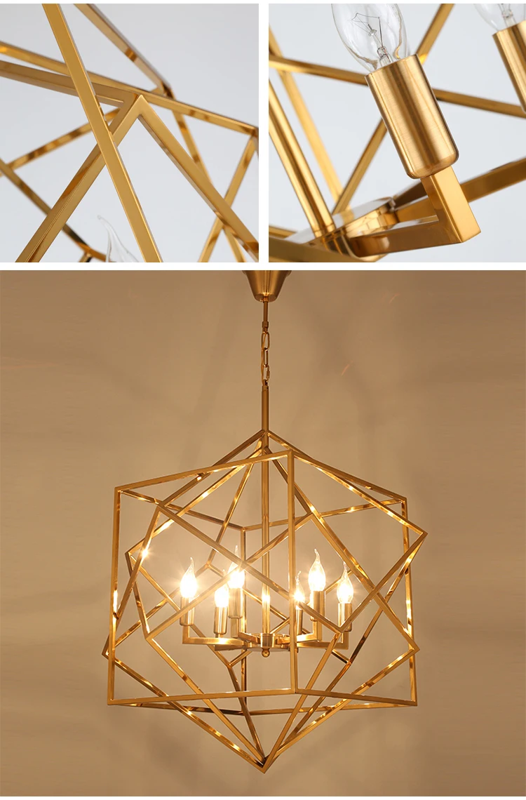 dk00300 modern design living room dinning room indoor decoration fixtures iron frame led chandelier pendant light-3