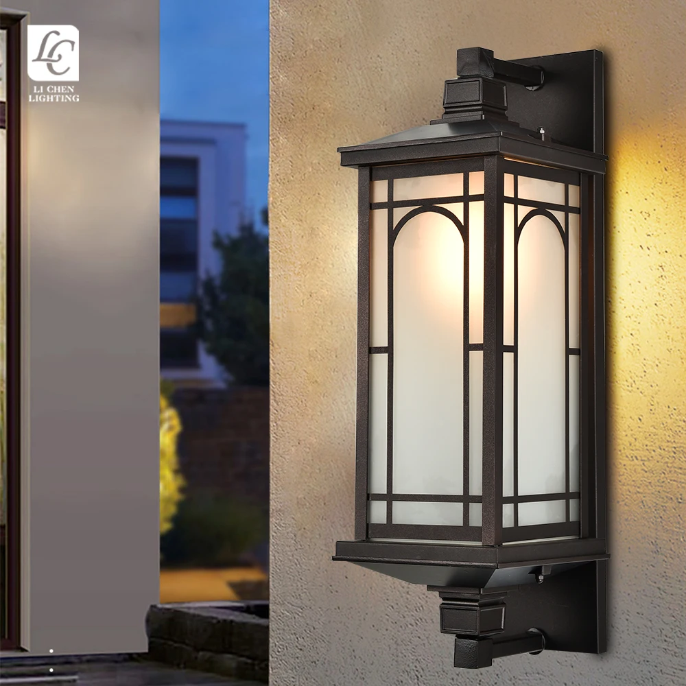 BD53 Modern Style LED Wall Mount Fixture Decorative EU Outdoor Light E27 Waterproof Garden Led Wall Lamps