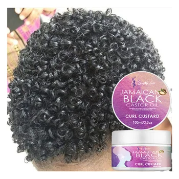Hydrating Frizz-Free Styling Honey Curly Curl Custard Cream Products For 4C Hair