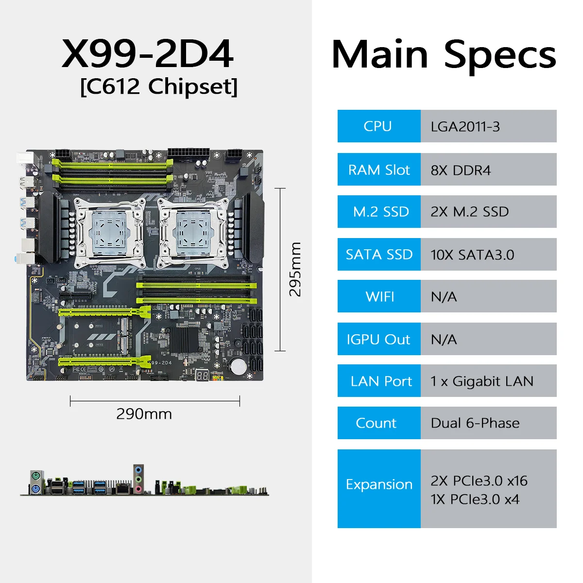 NEW X79 Dual Socket Server Motherboard Kit with 2XIntel Xeon E5