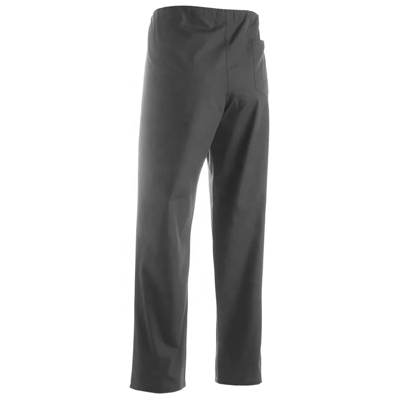Men's Housekeeping Drawstring Straight Leg Work Trousers Cleaning Worker Medical Scrub Uniform Working Cargo Pants