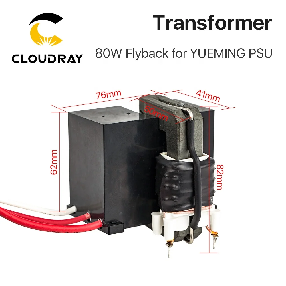 Cloudray CL26 Yueming 80W High Voltage Flyback Transformer Power Supply Manual Control