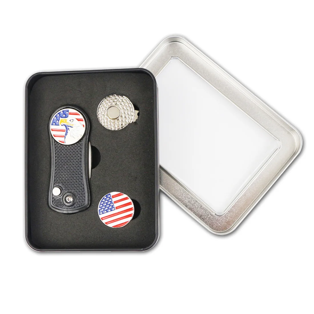 Набор подарочных коробок для гольфа с логотипом под заказ, инструменты для гольфа, футболки для гольфа, маркеры для мячей, аксессуары для гольфа