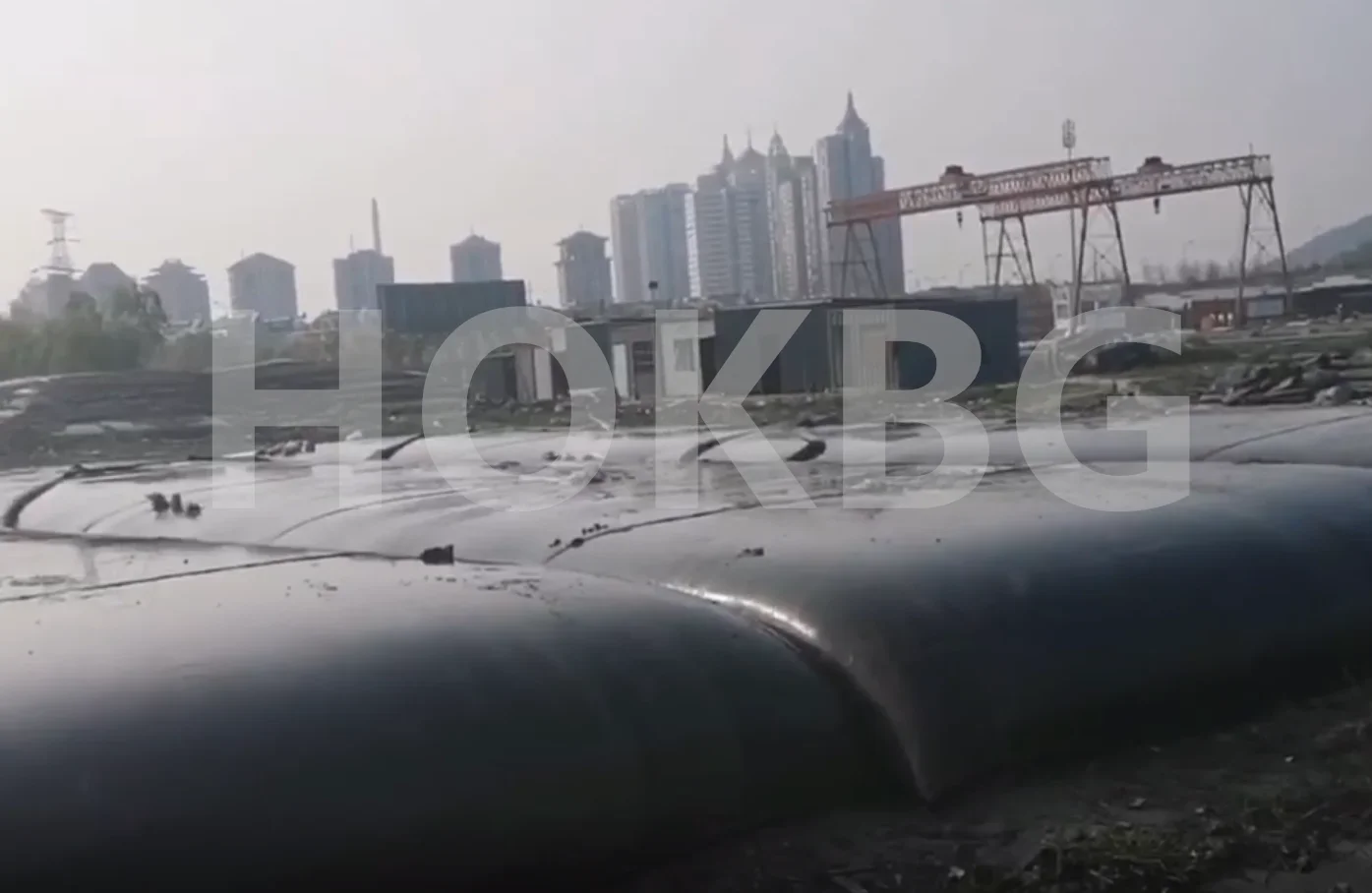 Technobag Sludge HOKBG PP Woven Geotextile Sludge Dewatering Bag Geo Tube Sand Filling ...