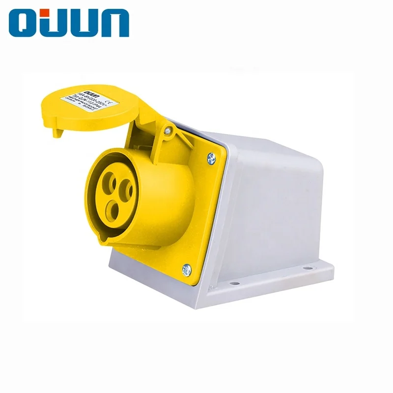 Factory Supply IP55 16amp 3P 110V Industrial electrical wall type Sockets