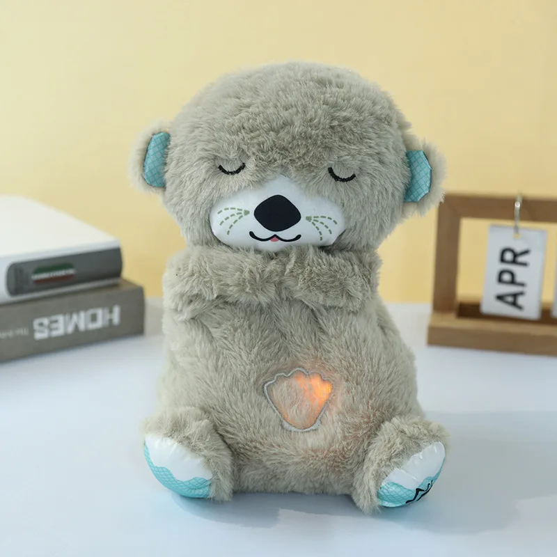 Popular Breathing Bear Otter Plush Toy Baby Children Soothing ...