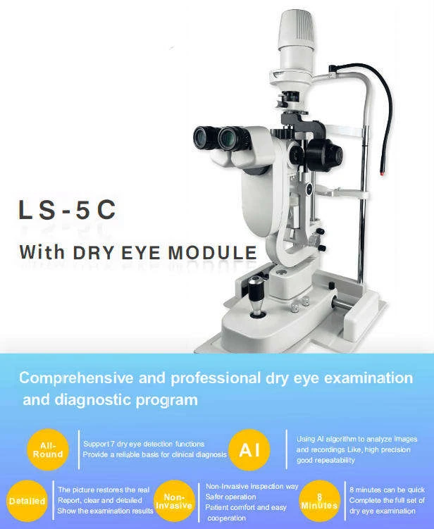 LS-5C Ocular Surface Analyzer with Digital Slit Lamp Dry Eye Examination Video Dry Eye Slit Lamp