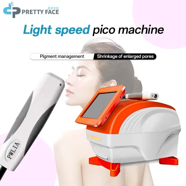 Portable Light Speed in Picoseconds Equipment Pigmented Recovery Eyebrow Washing Laser Tattoo Remover Carbon Peeling Machine