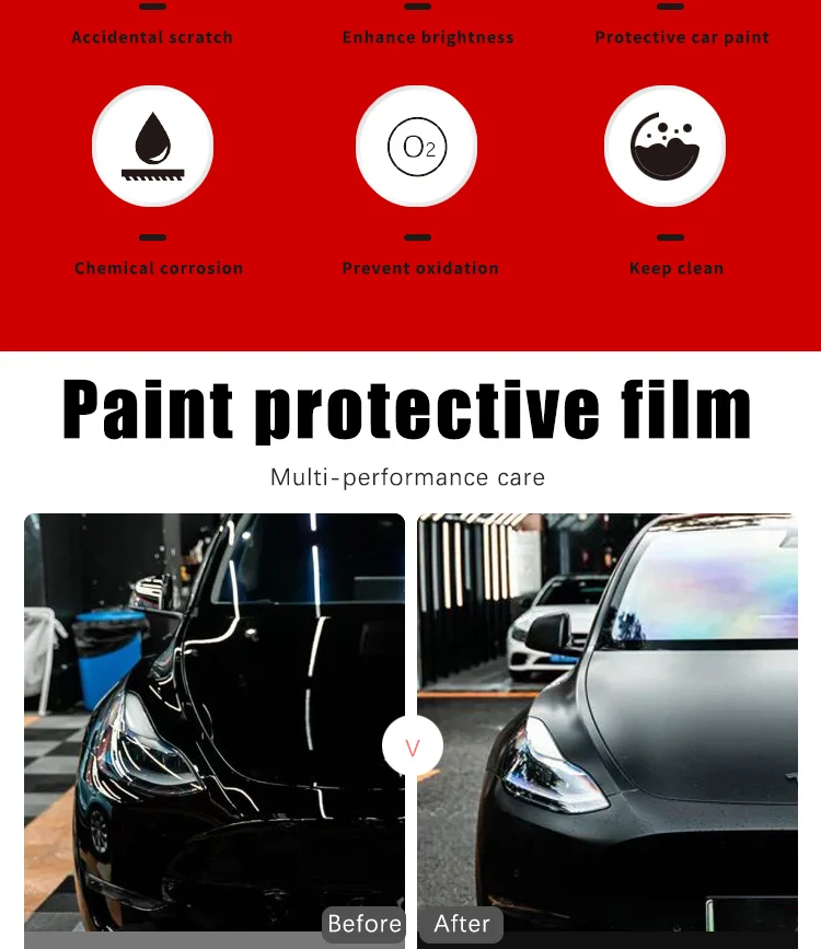 1.52x15m Matte Tph Ppf Car Body Clear Paint Protection Film Transparent